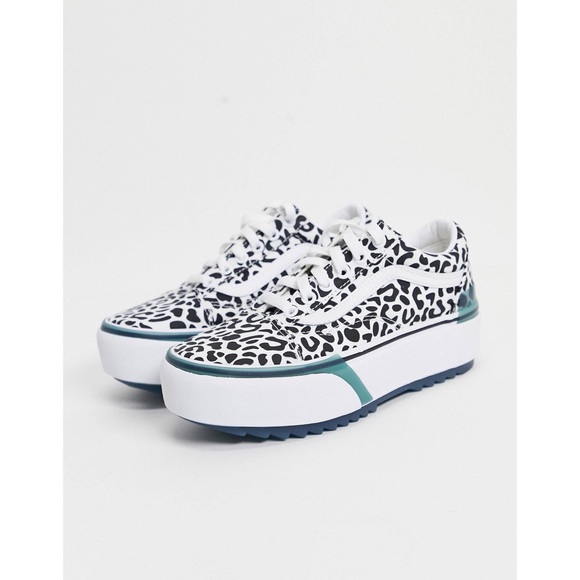Vans Shoes - ‼️FINAL PRICE‼️ Vans Old Skool Stacked UV Ink Leopard sneakers in multi